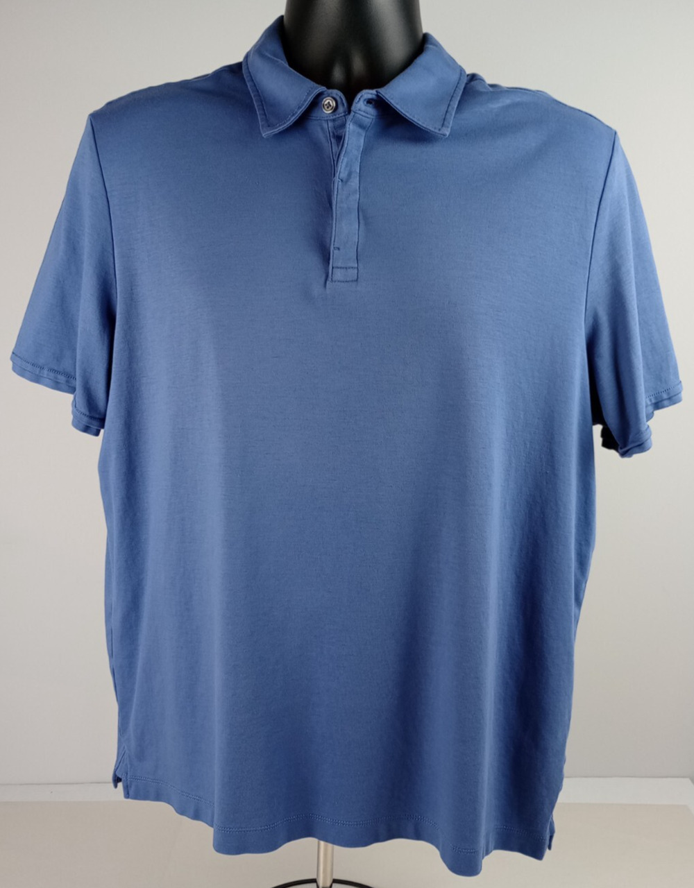 Joseph Abboud Men's Size XL Liquid Soft Light Blue Short Sleeve Polo Shirt